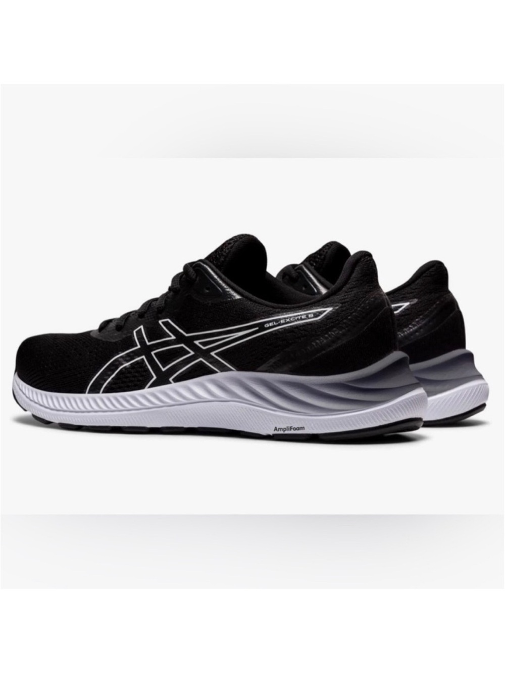 ASICS Black & White GEL-Excite 9.5Men's Running Shoes hiking gym walking comfort